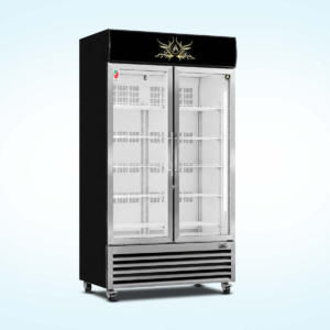 Emelcold 1000L 2 Door Showcase Chiller with Stainless Steel Frame – ME-D10SS-N