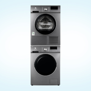 White Wash 10 kg stackable washer and heat pump dryer set with WWW10 washing machine and WWD10 dryer