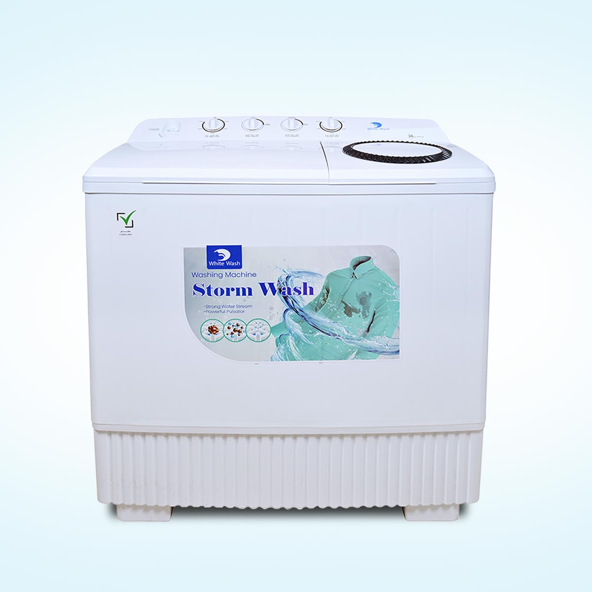 White Wash WWTT28 28 kg twin tub washing machine with 14 kg spin capacity