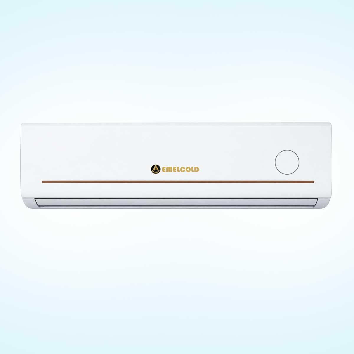 Emelcold EMS2T18PM 1.5 ton split air conditioner with white indoor unit, outdoor unit and remote controller